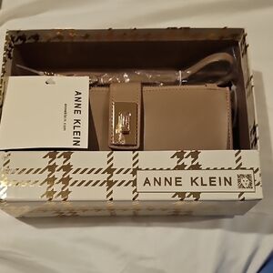Anne Klein Boxed Turnlock Wristlet